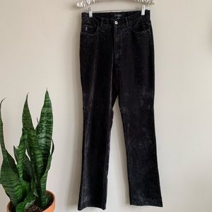 Guess Jeans Dark Gray Velvet high Waisted Pants
